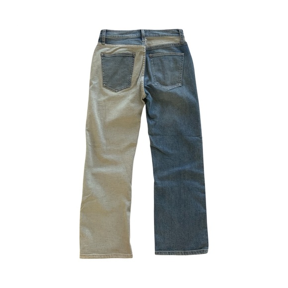 Current/Elliott Two Tone Vanessa Cropped Jeans Size 25 - Picture 3 of 5